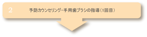 予防カウンセリング・手用歯ブラシの指導