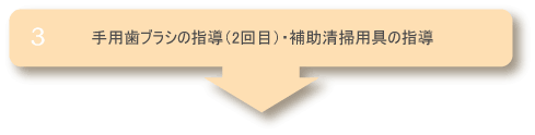 手用歯ブラシの指導・補助清掃用具の使用